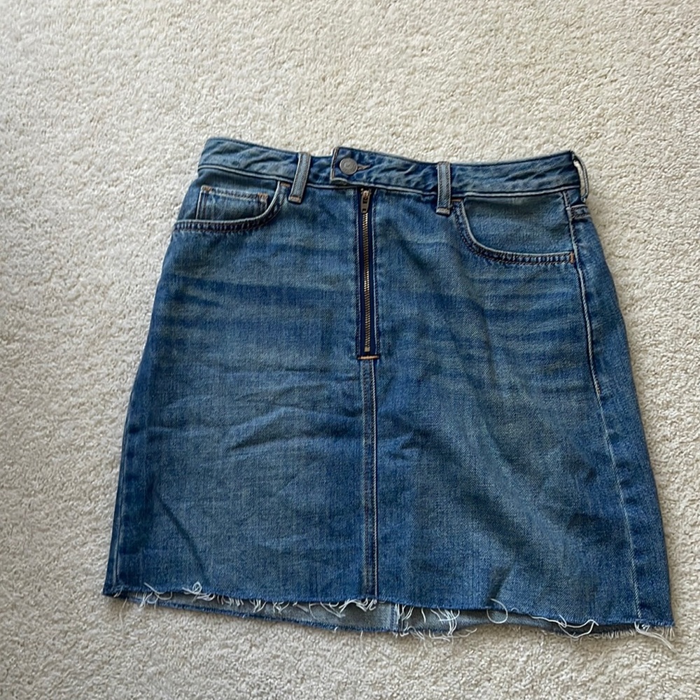 Hollister, high-rise, jean skirt, size 3